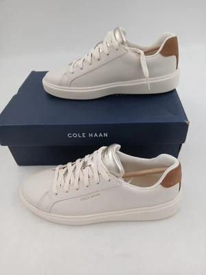 Cole Haan Shoes Womens Size 7 Ivory Gold Toffee GC Daily Sneaker Casual Low Top - Image 1 of 4