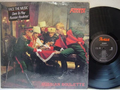 ACCEPT - Russian Roulette LP (1986 US Pressing on PORTRAIT, in Shrink) Foto 1 de 2