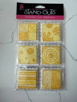 Libro de recortes pegatinas amarillas destacadas de Christina Cole de tercera dimensión Provo Craft Foto 1 de 4