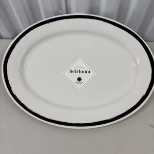 Plato Grande Ovalado Cerámica Colección Reliquia Martha Stewart Nuevo con Etiquetas - Imagen 1 de 3
