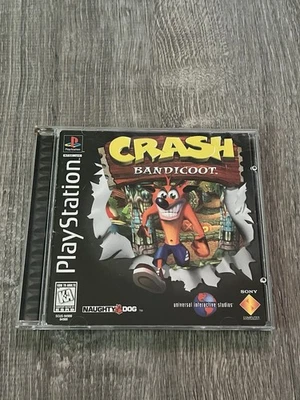 Crash Bandicoot PS1 Sony PlayStation 1 Black Label Tested - Image 1 of 4