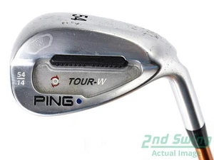 Ping Tour-W Brushed Silver Wedge Sand SW 54° Graphite Stiff Right Blue Dot 35.5i - Picture 1 of 8