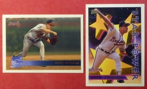 1996 Topps Greg Maddux lot of 2 different #3 & #318 (Braves) - Picture 1 of 1