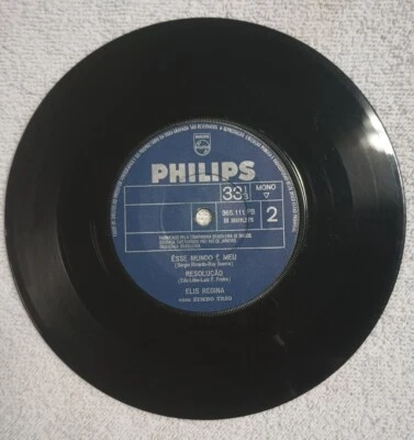 ELIS REGINA con ZIMBO TRIO ZAMBI 7" Vinyl Record 1965 Brazil Import RARE VG+ - Image 1 of 4