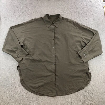 Velvet by Jenny Graham Camisa Mujer M Gris Informal Botón Manga Larga Talla Grande Foto 1 de 4