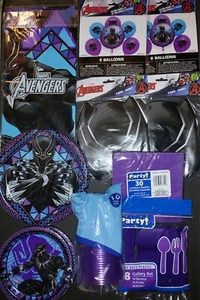 Marvel Pantera Negra Cumpleaños Fiesta Decoración Suministros Para 16 Niños MÁS MÁS - Imagen 1 de 23
