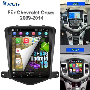 2+64GB Android 13 Carplay GPS Navi Autoradio für Chevrolet Cruze 2009-2012 FM BT - Bild 1 von 23