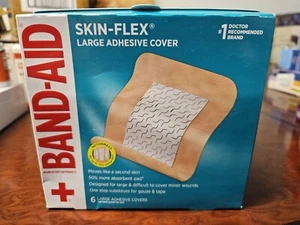 Lot Of 6 Band-Aid Skin-Flex Adhesive Bandages Large Brand New - Picture 1 of 4