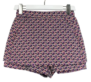 MAJE Jacquard Skirt Women's (EU) 36 Short Skort Flowers Print Pockets Back Zip - Picture 1 of 10