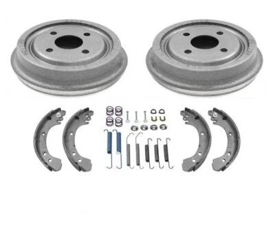 For 1991-2002 Saturn SC SL SW Rear Brake Drums & Shoes with Brake Springs 4pc - Image 1 of 4