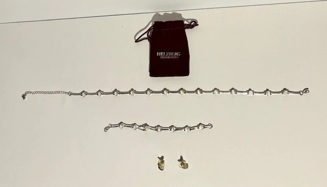 Conjunto de colar, pulseira e brincos de diamante Helzberg - Imagem 1 de 2