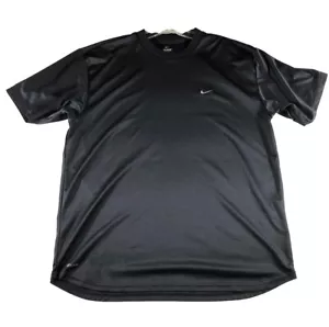 Nike Shirt Maglietta Uomo Tg XL Nera Manica Corta Dri-fit Adulto Difetto Schiena Palestra - Foto 1 di 7