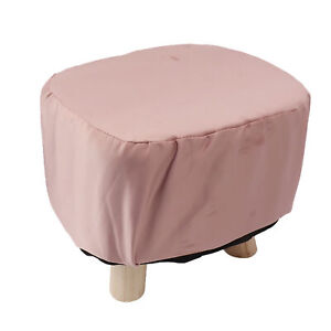 Cute Footstool With Soft Padded Cushion Small Footrest Stools Pink