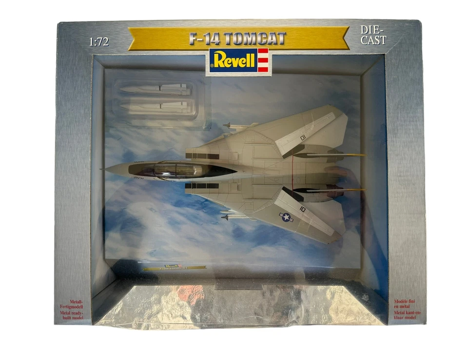 Rare Revell 1:72 F-14A Tomcat USN VF-84 201 Die Cast Age 4+ 2002 Vintage NOS - Image 1 of 4