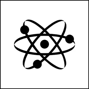 Chemistry Atom Symbol Decal - Picture 1 of 4
