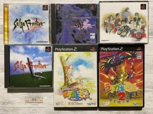 SONY PS 1  2 SaGa Frontier & ONI  & Soukaigi & Rakugaki Oukoku 1 2 from Japan - Picture 1 of 16