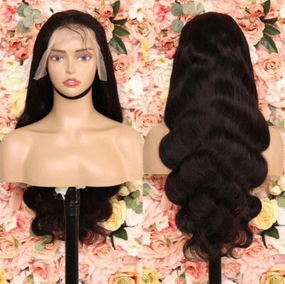 Peluca Cabello Humano Color Natural 13x4 Frontal Encaje Cuerpo Onda 20 Pulgadas Foto 1 de 4