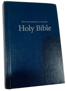 Holy Bible NIV New International Version 2011 Zondervan Hardback Blue - Foto 1 di 1