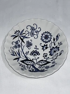 J & G Meakin Eng. Klassische weiße nordische Obst-/Dessertschale(n) 5,25" (blaue Zwiebel) - Bild 1 von 4