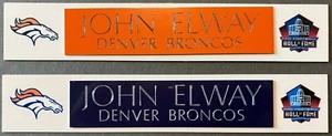 JOHN ELWAY DENVER BRONCOS ENGRAVED/SUBLIMATION NAME PLATE - Picture 1 of 1