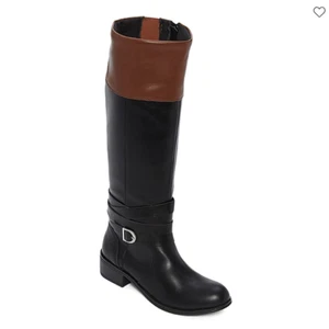 St. John's Bay Womens Douglas Stacked Heel Riding Boots Size 6.5W New Msrp $80 - Picture 1 of 5