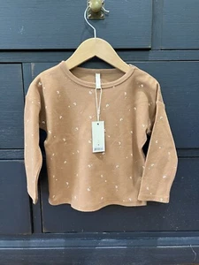 NWT Quincy Mae Moon and Stars Long Sleeve Tee Size 2-3y - Picture 1 of 3