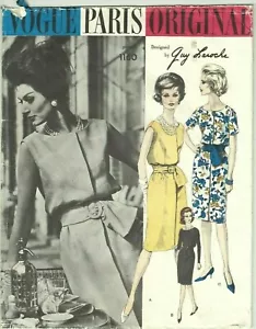 Vestido Vogue Paris Vintage Años 60 Busto 32" Guy Laroche Patrón Costura - Imagen 1 de 2