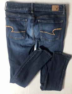 Jeans skinny American Eagle lavaggio scuro donna taglia 6 - Foto 1 di 5