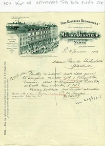 Dépt 08 - Sedan 6 Rue Gambetta - Très Belle Entête d'un Commerce du 08/01/1909 - Picture 1 of 1