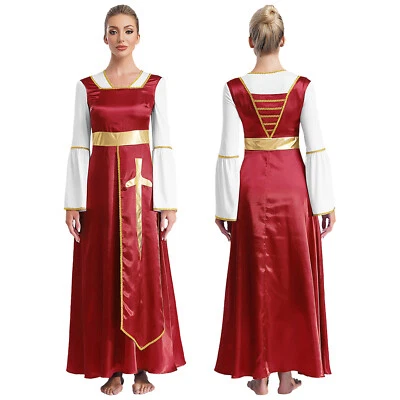 Womens Prayer clothes Praise Dance Dress Church Liturgical Worship Dancewear - Image 1 of 4