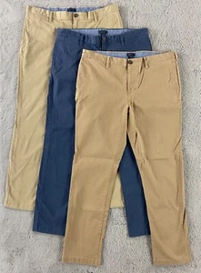 14th & Union Slim Fit Chinos Mens 38x32 Cotton Khaki Stretch Pants (3 PAIRS) - Picture 1 of 19