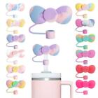 1x Lovely Bow Straw Covers Cap Toppers Compatible!with 30&40oz Tumbler NEW