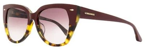 Longines Butterfly Sunglasses LG0016H 71T Bordeaux/Havana 55mm - Picture 1 of 2