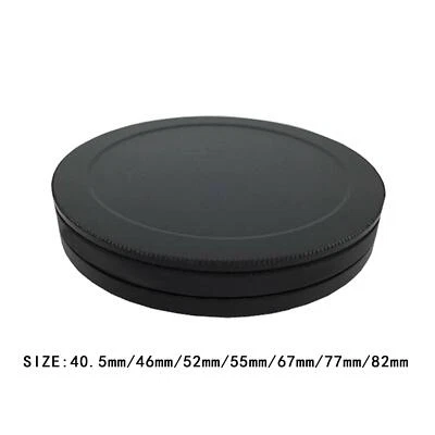 2x Screw in Lens Filter Stack Caps UV Cpl Fader ND Filters Protect Kit Black - Image 1 of 2