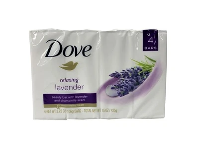 Dove Bar Relaxing  - 4 x 3.75  oz  - Lavender and Chamomile  - 4 count - Image 1 of 2