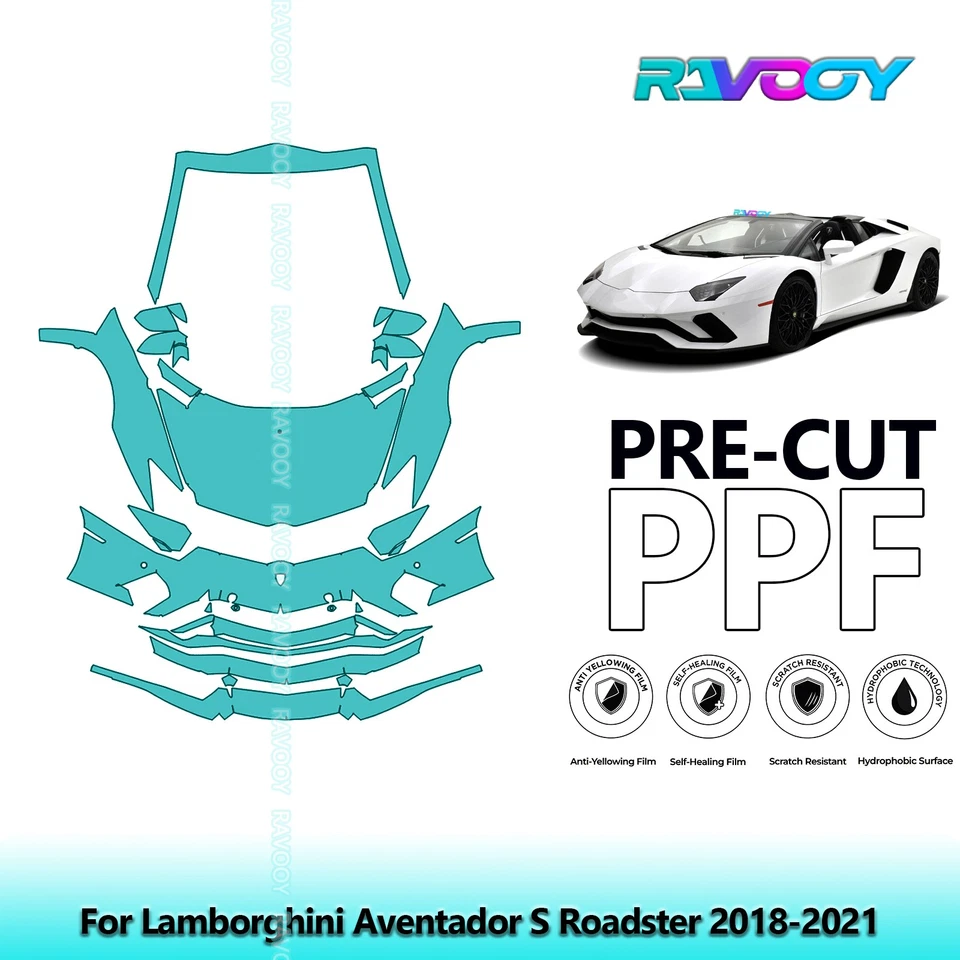 Kit PPF de protección de pintura precortada para Lamborghini Aventador S Roadster 2018-2021 Foto 1 de 4