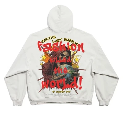 全新 Earth's Last Embrace Reaper World 图形印花 长袖 XS-5XL 连帽衫 — 第 1/2 张图片