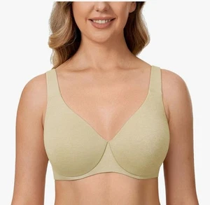 AISILIN Plus Size Bras Minimizer Underwire Seamless Unlined Cup Non-Padded 42G - Picture 1 of 7