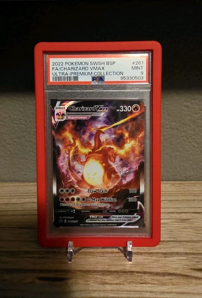 2022 PSA 9 Charizard Vmax Full Art Black Star Promo #261 /with Guard  - Image 1 of 1