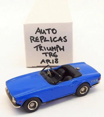 Auto Replicas 1/43 Maßstab weiß Metall Bausatz AR18 - Triumph TR6 - blau - Bild 1 von 4
