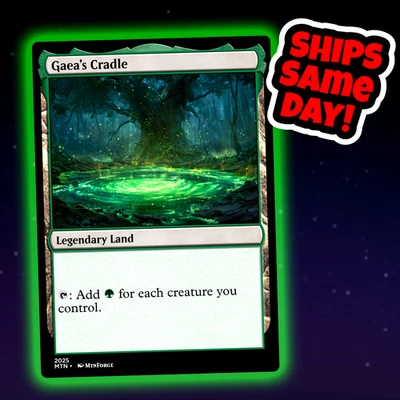 Gaea's Cradle - Custom Art Magic: The Gathering Playtest Card - Commander EDH - Image 1 of 4