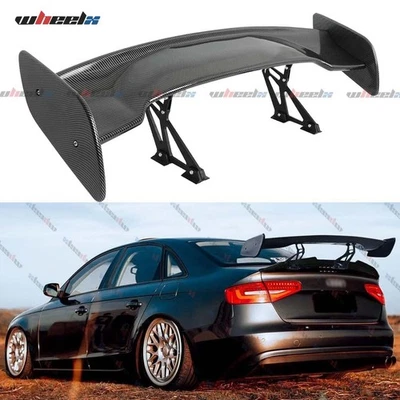 For Audi A5 S5 RS5 Coupe 46" Rear Trunk Spoiler Sport Racing GT Wing Carbon Look - Image 1 of 4