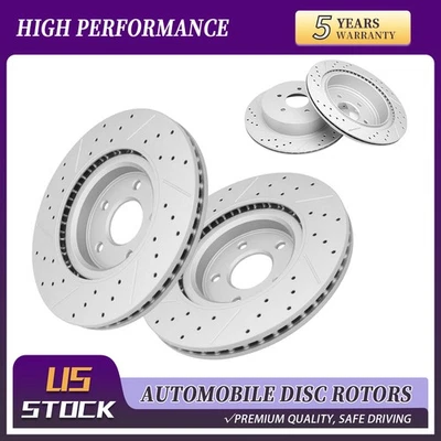 For 2013-2024 Nissan Murano Pathfinder INFINITI JX35/QX60 Front Rear Brake Rotor - Image 1 of 4