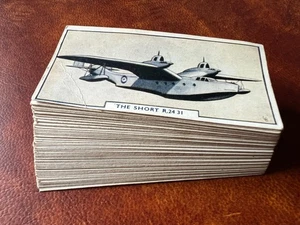 Godfrey Phillips Cigarette Cards Set Of 54 - Aircraft 1st Series 1938 - Picture 1 of 5