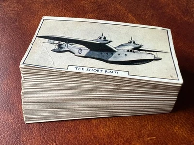 Godfrey Phillips Cigarette Cards Set Of 54 - Aircraft 1st Series 1938 - Image 1 of 4