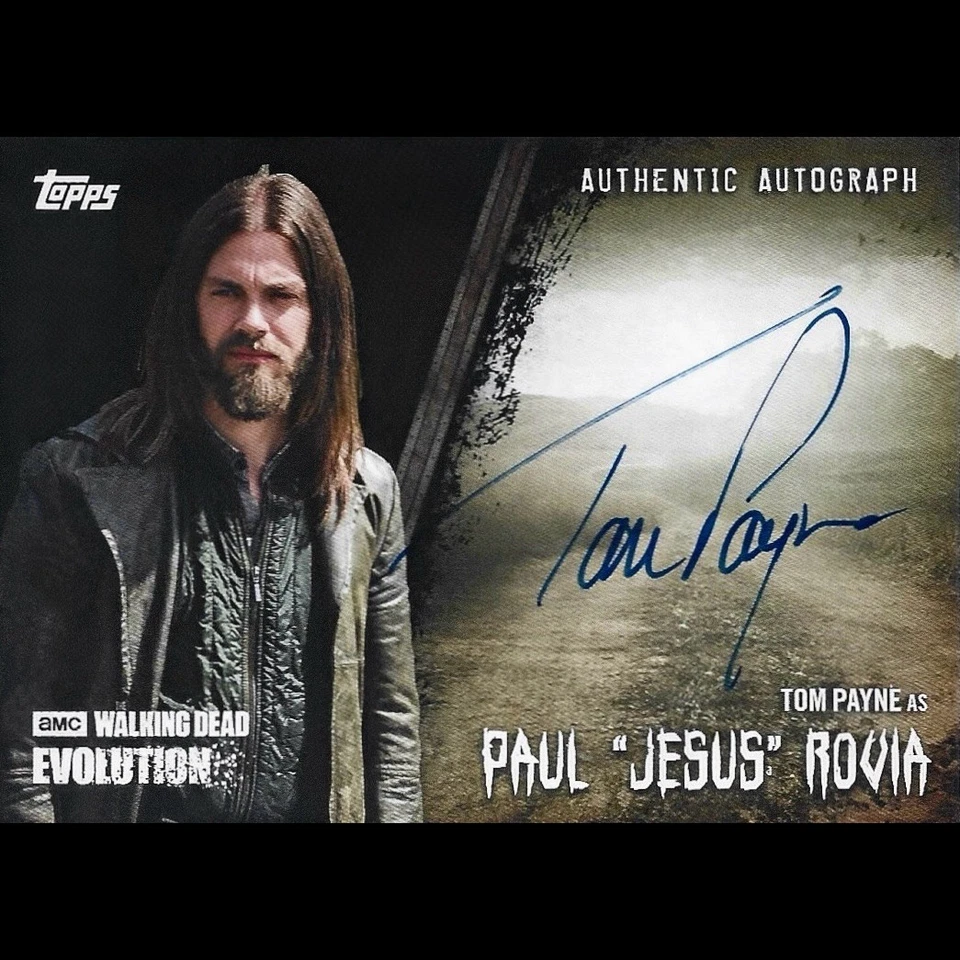 The Walking Dead Evolution Tom Payne Paul "Jesus" Rovia Auto Card - 43/50 - Image 1 of 1