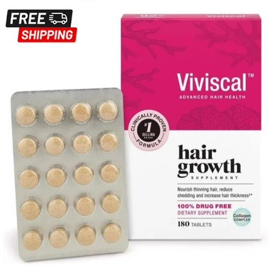 Viviscal Hair Growth Supplement for Women 180 Tablets - 3 Month Supply - Image 1 of 4