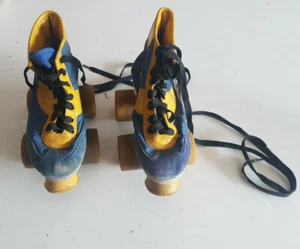 Rollschuhe Kinder EUR33 Blau Gelb - Bild 1 von 6