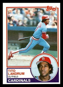 1983 Topps Tito Landrum St. Louis Cardinals #337 VG-EX Vintage