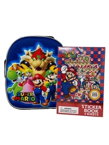 Caja de almuerzo aislada Super Mario con correas de hombro ajustables y pegatinas - Imagen 1 de 4